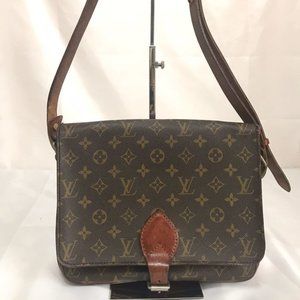 Cartouchière Monogram Canvas/Leather Crossbody Bag